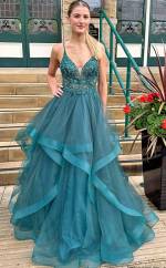 Kendall Beaded Corset Gown